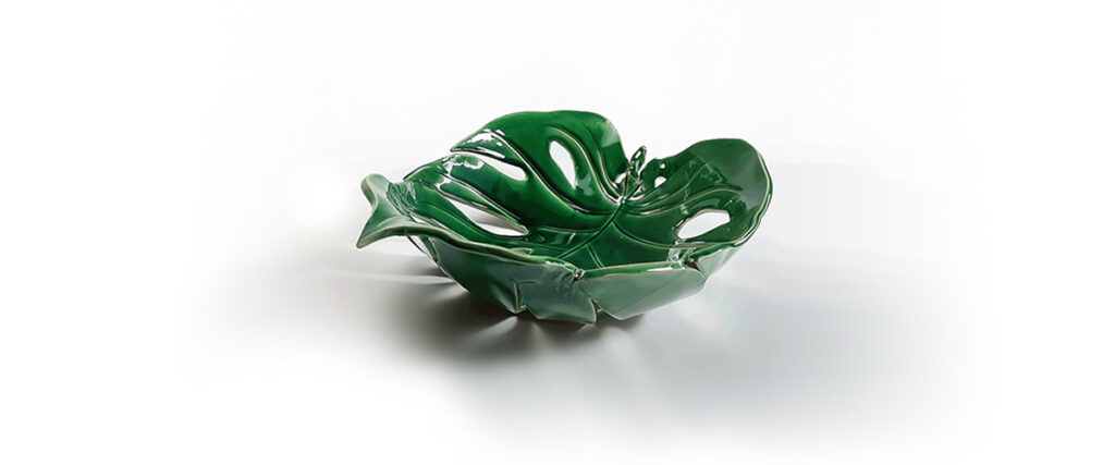 picture of green filodish bowl from Hrican brand in Alireza Rostami's website